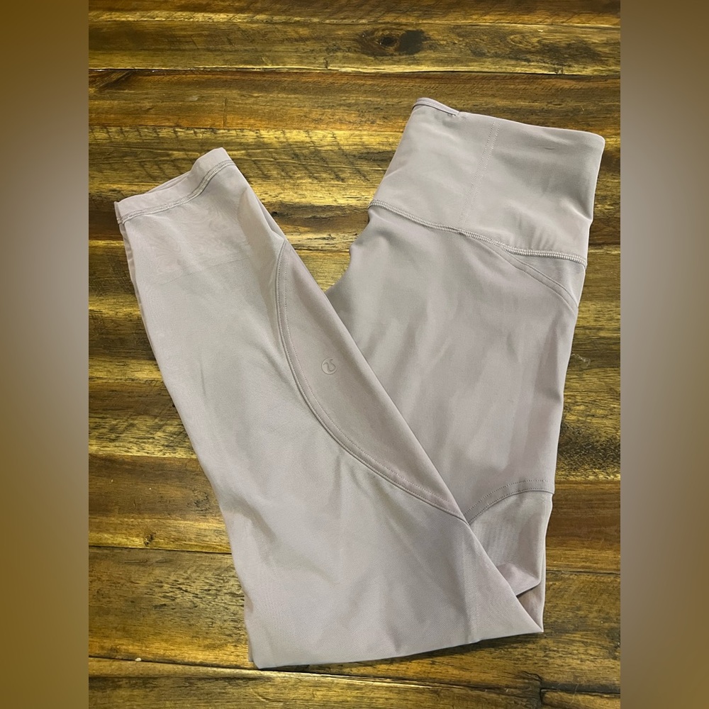 Lululemon Wunder Train Mesh Panel High-Rise Tight 25" in Violet Verbena